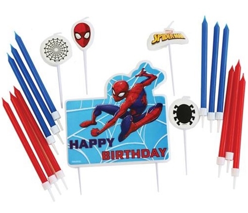 detail Mini dortové svíčky - Spider-Man 17ks