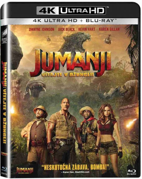 detail Jumanji: Vítejte v džungli! - 4K UHD Blu-ray + Blu-ray (2 BD) SK obal